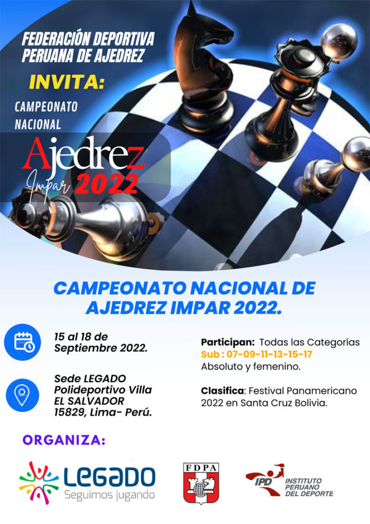 BASES OFICIALES DEL CAMPEONATO NACIONAL DE AJEDREZ CATEGORÍA IMPAR