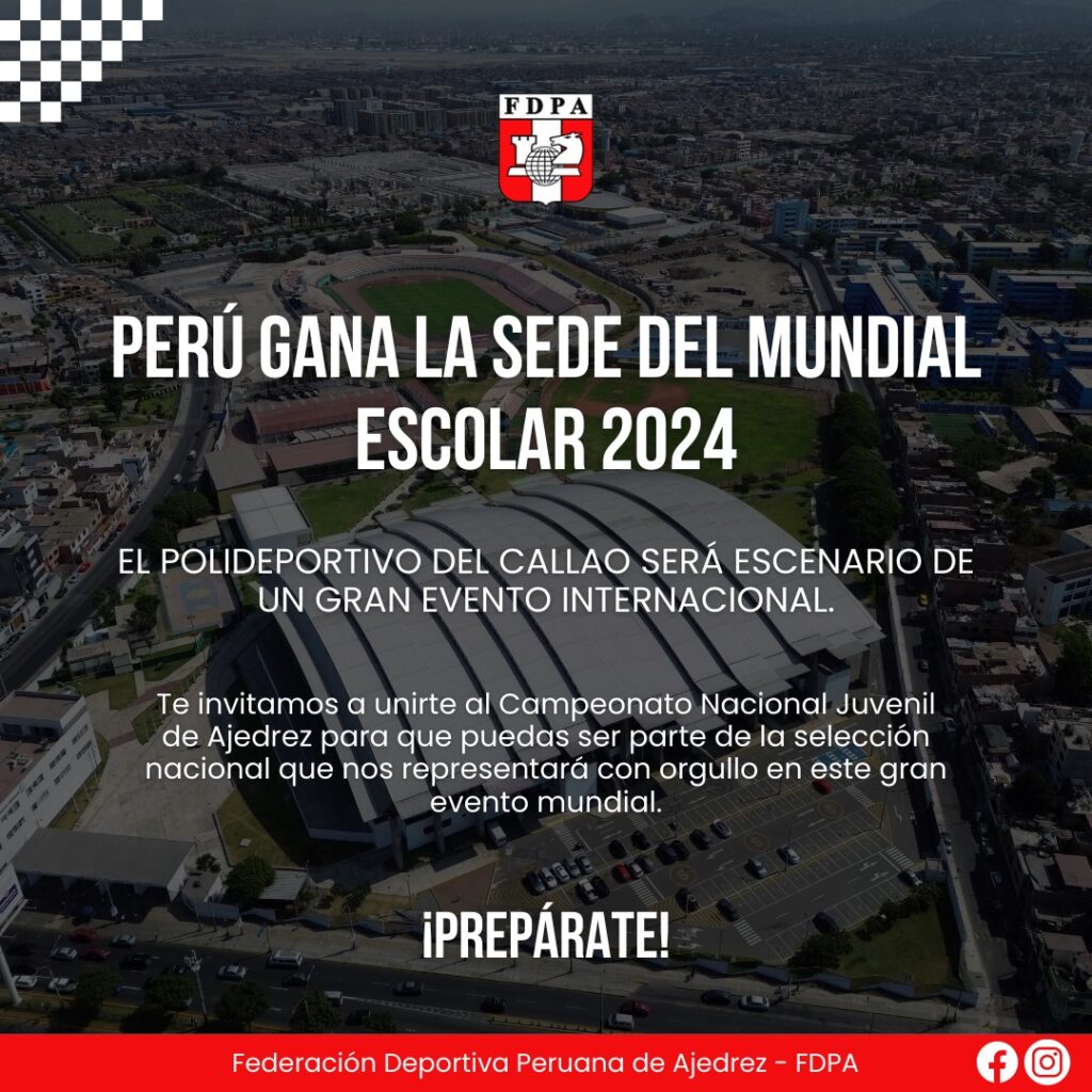 Perú sede del Mundial Escolar 2024 Federación Deportiva Peruana de