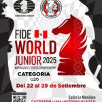 mundial ajedrez sub20 peru 2025 afiche
